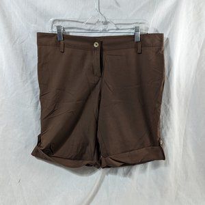 Weatherproof Garment Company Women’s Brown Hiking Shorts, Size 12